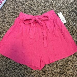 Francesca's Collections High Waist Pink Shorts
